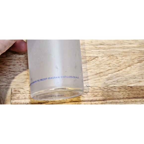 4 Seagram's Gin Glasses Collins 6.75” Tall Frosted Orange Lemon Highball - Picture 8 of 9